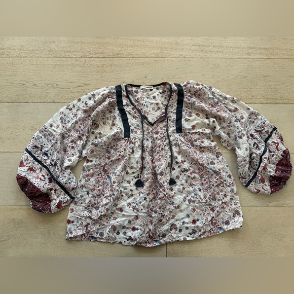 Ulla Johnson Wim Blouse in Dove 100% Silk size 2 - Picture 5 of 10